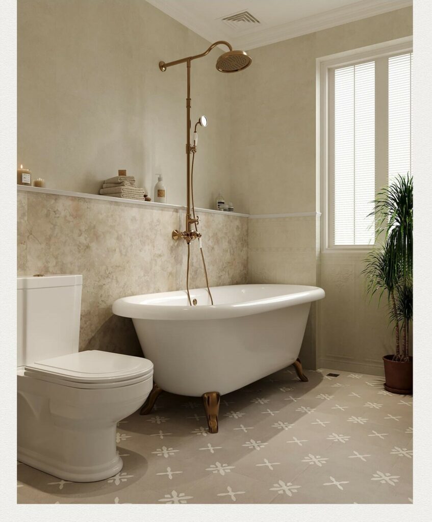Medi Romance Clay Bloom Series — gạch 300 × 300 mm
