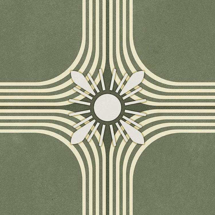 The Art of Tile Originality · mã F43 — gạch 200 × 200 mm
