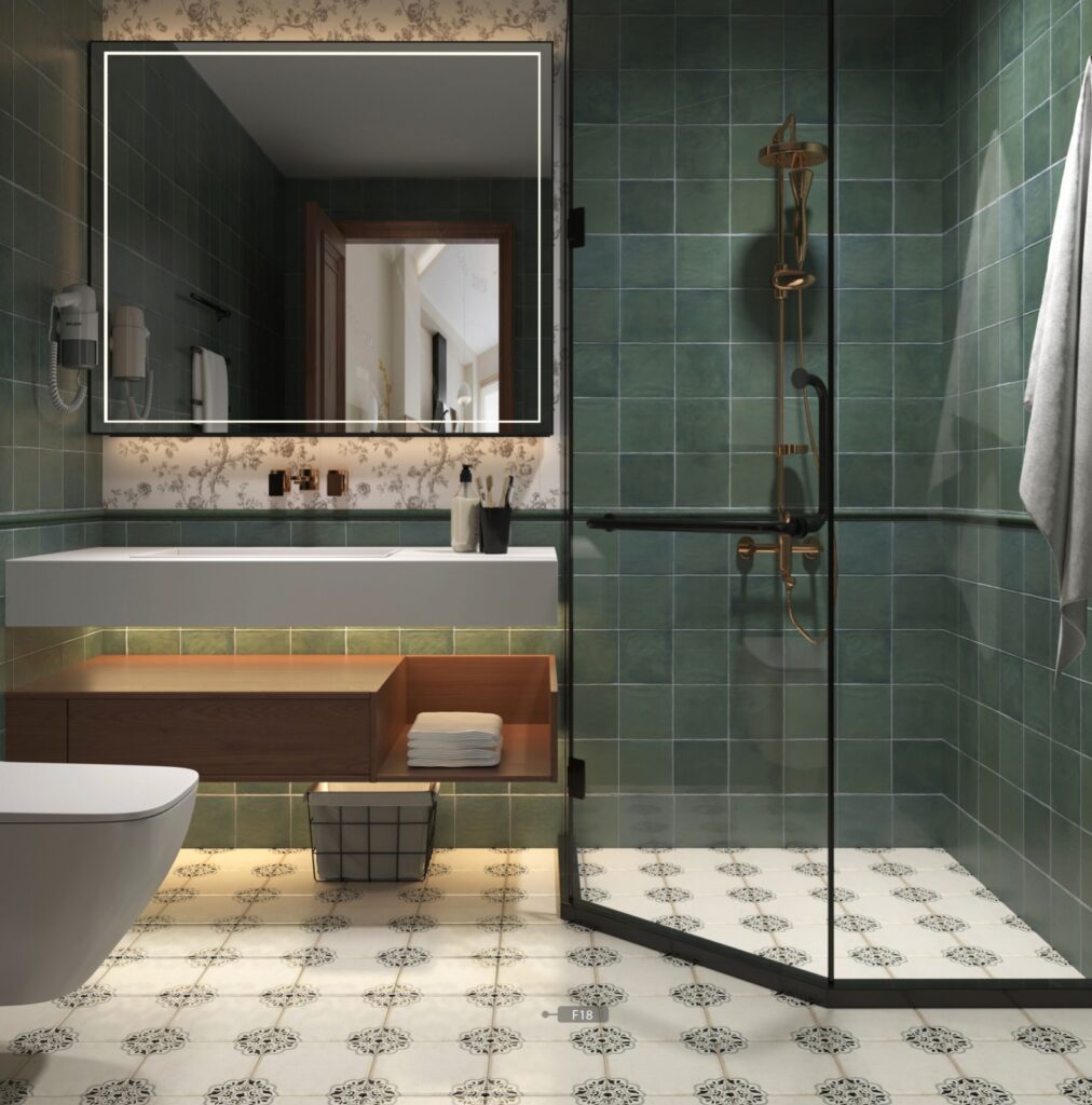 The Art of Tile Tunhuang — gạch 150 × 150 mm